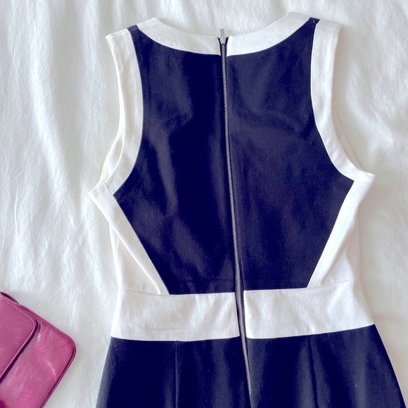 Banana Republic black and white bodycon work dress. Size 6. - Picture 2 of 2